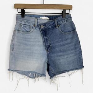 Pacsun two tone denim shorts 90s girlfriend high rise